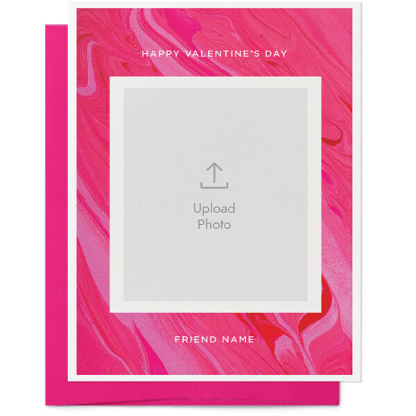 Marble Valentine's Day Photo Card