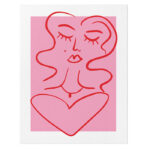 Pretty Lady Valentines Day Card