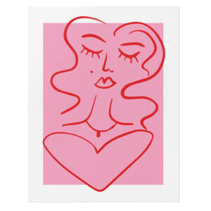 Pretty Lady Valentines Day Card