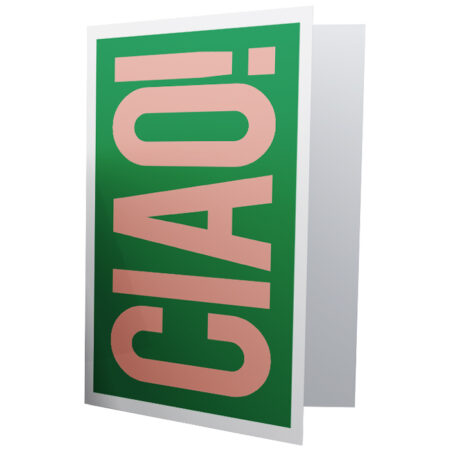 CIAO Card - Card Mailed for You - COVER GREEN