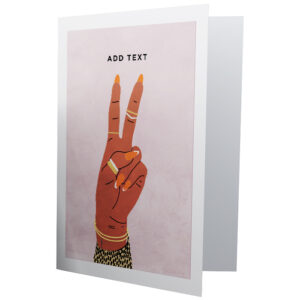 Customize Your Card -<br>Peace Sign Card