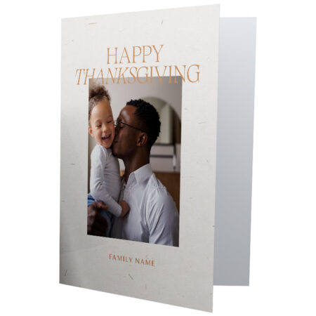 Minimalist Thanksgiving Photo Card - Cards Mailed for You - COVER