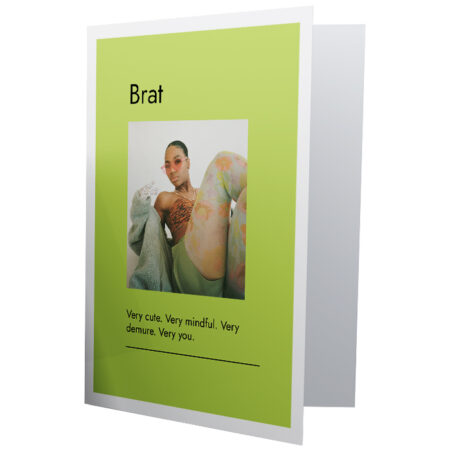 Brat Photo Card Cover