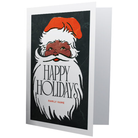 Black Santa Holiday Card