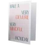 Demure Holiday Card