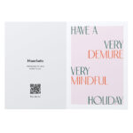 Demure Holiday Card