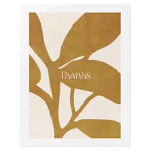 Botanical Thank You Card