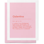 Galentine Definition Card