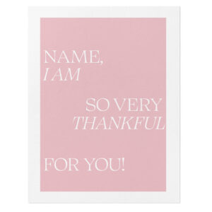 Custom Thank You Card