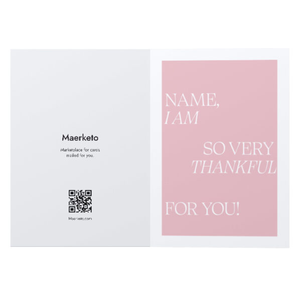Custom Thank You Card
