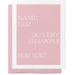 Custom Thank You Card