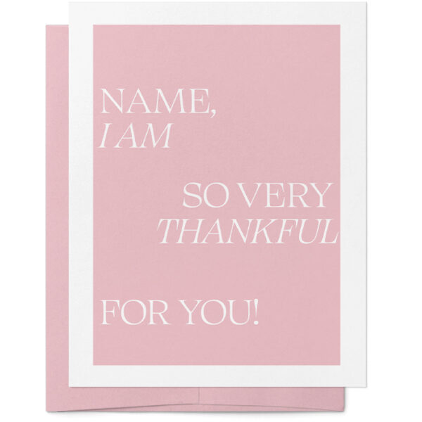 Custom Thank You Card